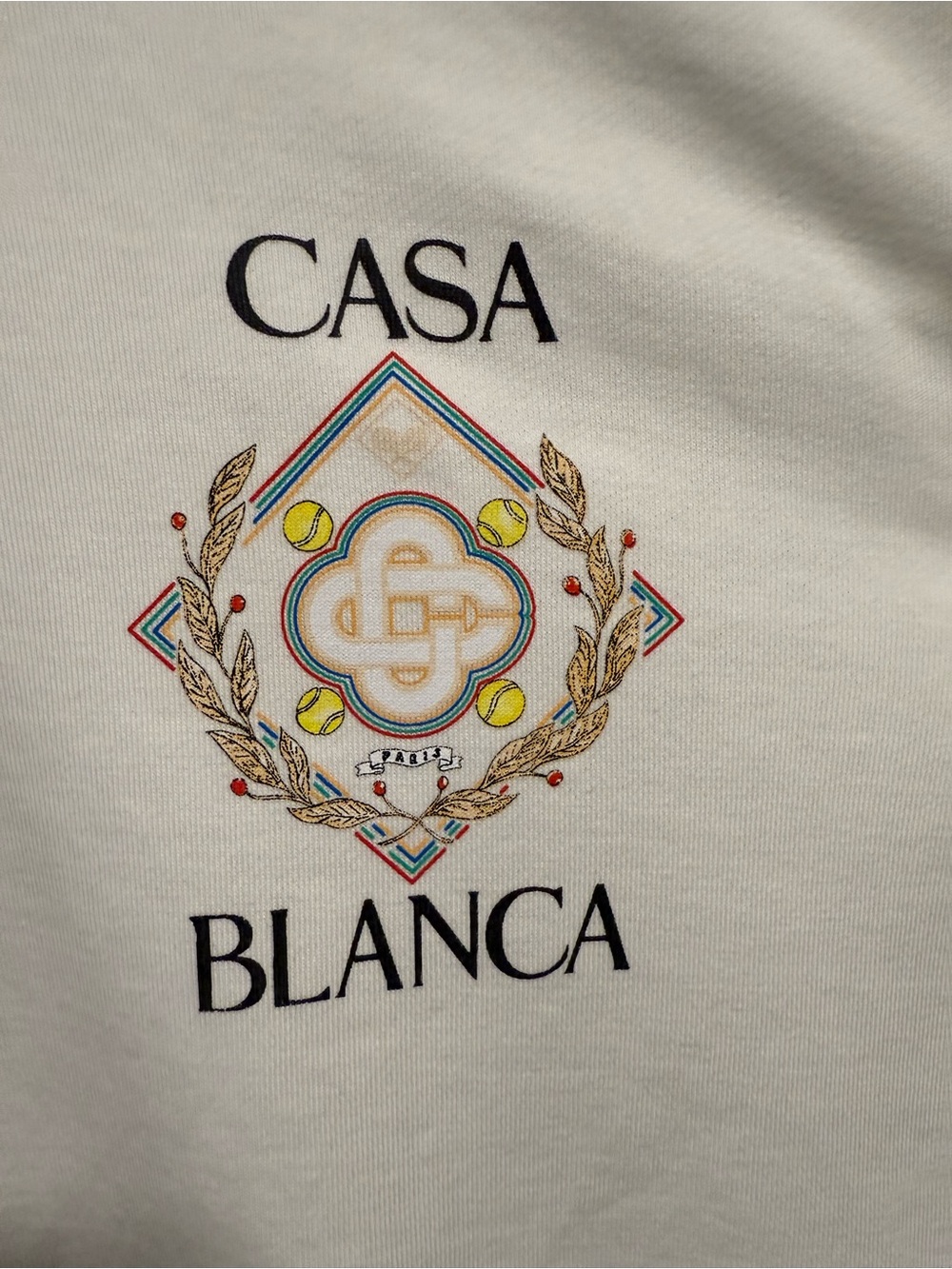 CasaBlanca White diamond Graphic Crewneck Sweater image 5